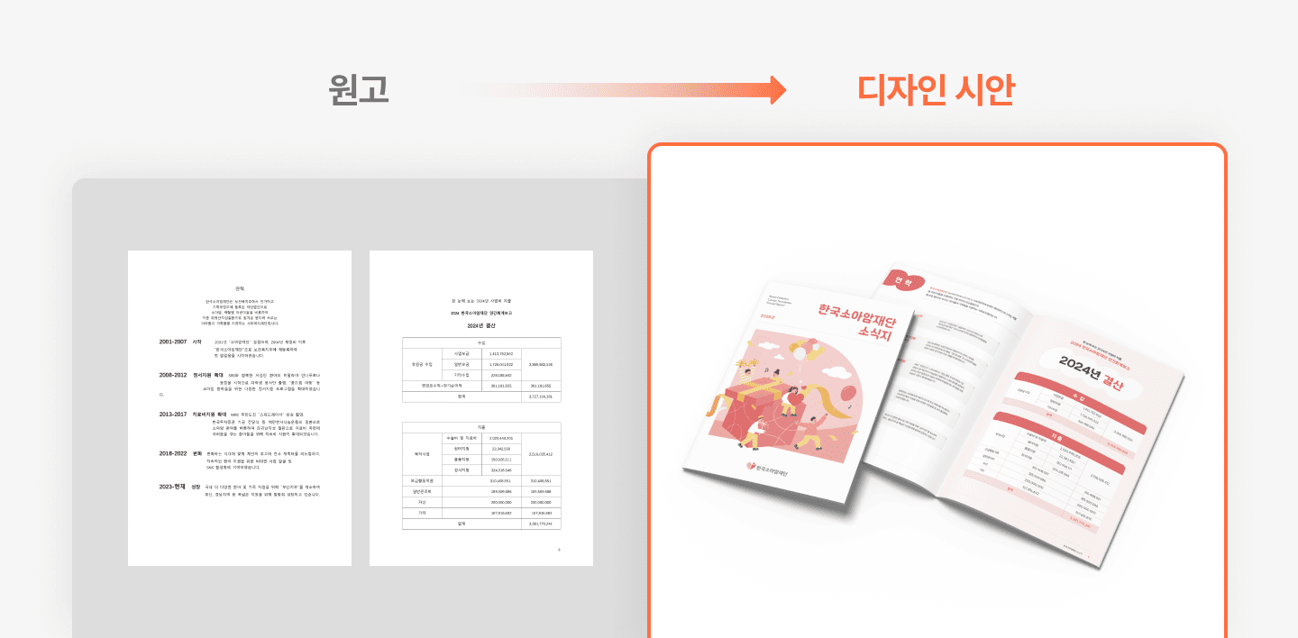 기획된 디자인